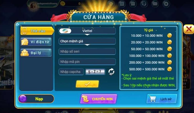 Nạp tiền XBet68 Club nhanh chóng, bảo mật 