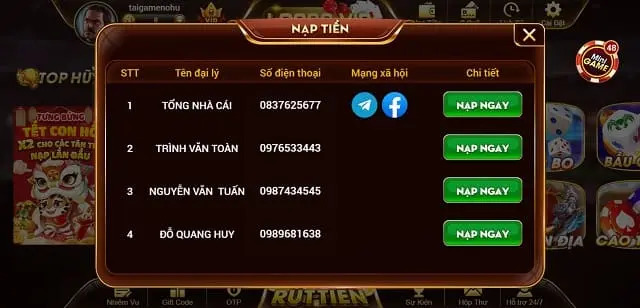 Nạp tiền Locvip99 vip với nhiều kênh khác nhau 