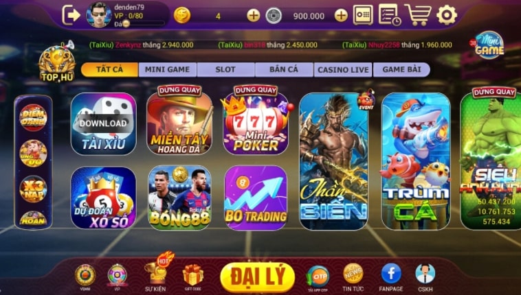 Dola88 Club có kho game vô cùng đa dạng 