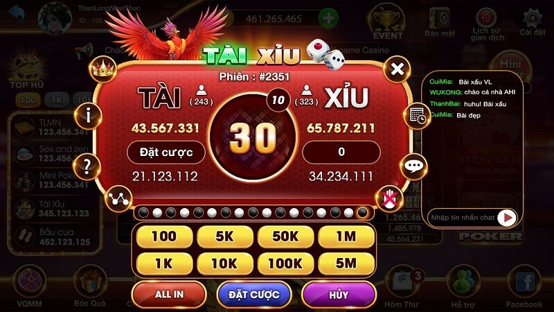 Tài Xỉu tại Dubai68 Club 