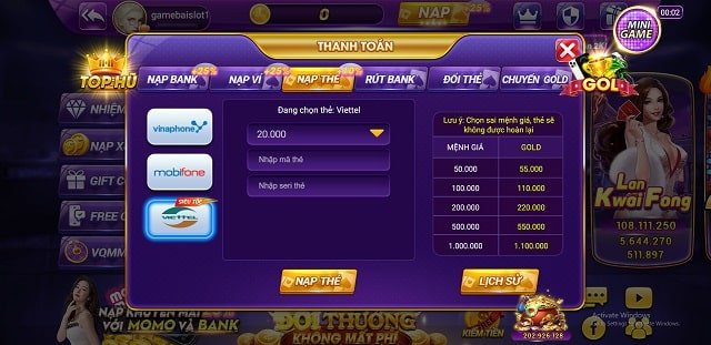 Nạp rút Mix79 Vip nhanh chóng, an toàn và bảo mật 